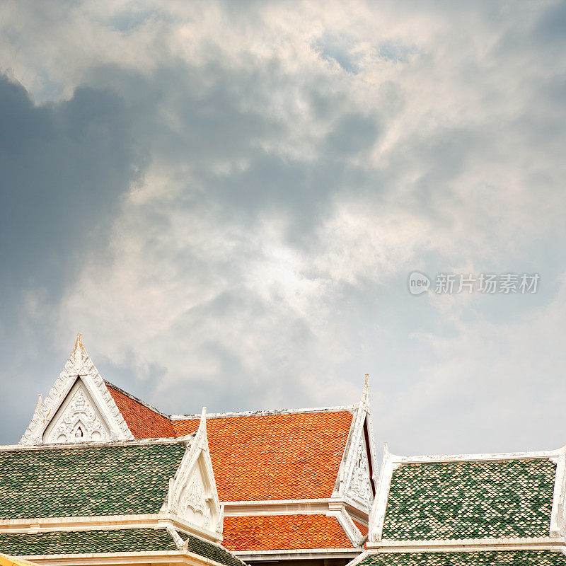 曼谷的佛寺外景，Wat Traimit